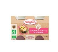 Babybio - Petits Pots Pomme d'Aquitaine/Myrtille 2x130 g - 4+ Mois - BIO