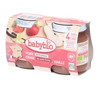 BABYBIO Poire Fraise Vanille Purée 260 g