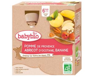 Babybio POMME & ABRICOT D'OCCITANIE BANANE 6 mois Purée 360 g