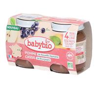 BABYBIO Pomme de Nouvelle-Aquitaine Cassis Bourgogne Aliment 260 g