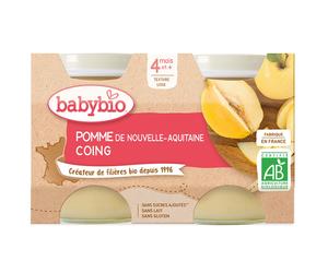 Babybio POMME DE NOUVELLE-AQUITAINE COING PROVENCE dès 4 mois Purée 260 g