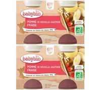 Babybio POMME DE NOUVELLE-AQUITAINE & FRAISE dès 6 mois Purée 2x260 g
