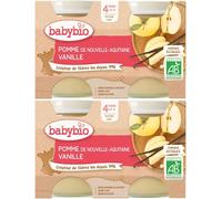 Babybio POMME DE NOUVELLE-AQUITAINE VANILLE dès 4 mois Purée 2x260 g
