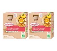 Babybio POMME DE PROVENCE ORANGE BANANE dès 6 mois Purée 2x360 g