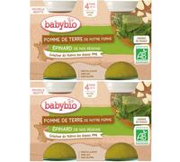 Babybio POMME DE TERRE NOTRE FERME EPINARD NOS RÉGIONS dès 4 mois 2x260 g