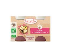 Babybio pomme & pruneau 4 mois et+ lot de 2x130g