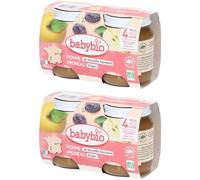 BABYBIO Pomme Pruneau Purée 2x260 g