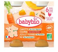 Babybio Menu Leg/Poulet/Riz 2 x 200 g