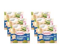 Babybio Pots Panais/Haricots Verts de Vendée Riz 400 g - Lot de 6 - Bio