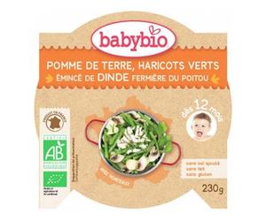 Babybio P'tit Plat Légumes et Dinde Bio dès 12 mois 230g