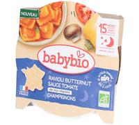 BABYBIO Ravioli Butternut Sauce Tomate Champignons Aliment 230 g