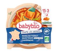Babybio Ravioli Butternut sauce tomates et champignons Bio 190 g