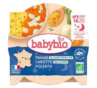 Babybio Repas Soir Assiette Panais Carotte Polenta +12m Bio 230g