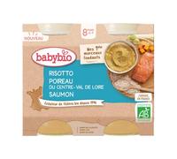 BabyBio Risotto Poireau Saumon 8M+ Bio 2x200g
