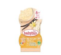 Babybio riz au lait vanille 2x100g