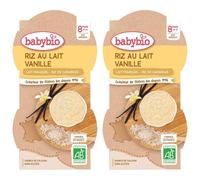 Babybio RIZ AU LAIT VANILLE dès 8 mois Set(S) 2x200 g