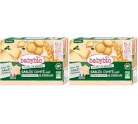 BabyBio Sablé comté AOP du Massif Jurassien & origan (Lot de 2)
