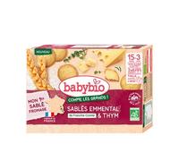BabyBio Sablés Emmental de Franche Comté & Thym 72 g