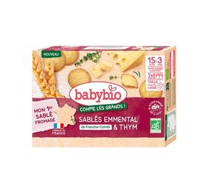 BabyBio Sablés Emmental de Franche Comté & Thym 72 g