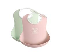BabyBjörn Bavoir, lot de 2, Vert pastel/Rose pastel