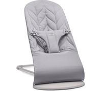 BabyBjörn Bouncer Bliss - Couette en pétale tissé - Gris clair - Ergonomique - Réglable - Pliable