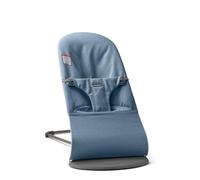 BabyBjörn Bouncer Bliss, mélange tissé, bleu | Siège transat réglable 2 en 1 et chaise pour tout-petit, nouveau-né à tout-petit (3,6 à 13,2 kg), 4 positions, léger et portable