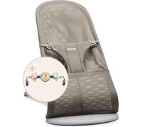 BabyBjörn Château gonflable Bliss Mesh Gris beige & Arche de jeu Pastel yeux coquins