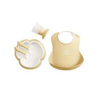 BabyBjörn Coffret Repas Bébé lot de 5, Jaune pastel