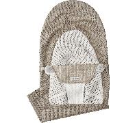 BabyBjörn Housse pour Transat Balance Soft - Gris-beige/Blanc / Mesh