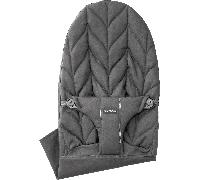 BabyBjörn Housse pour Transat Bliss - Anthracite / Tissé, matelassage Pétale