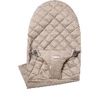 BabyBjörn Housse pour Transat Bliss - Gris sable / Tissé, matelassage Classique