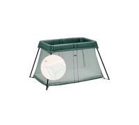 BabyBjörn Lit Parapluie Light avec Drap-housse, Vert foncé/Coton, Blanc