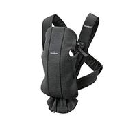 BabyBjörn Porte-bébé Mini, Jersey 3D, Gris charbon