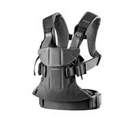 BabyBjörn Porte-bébé One, Coton mélangé, Gris denim/Gris foncé