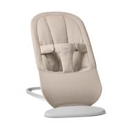 BabyBjörn Transat Begin, Tissé brossé, Gris sable | Soutien confortable pour nouveau-né, Ergonomique et reconnu comme sain pour les hanches