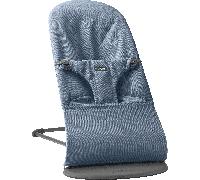 BabyBjörn Transat Bliss - Bleu / Tissé chiné / Gris foncé