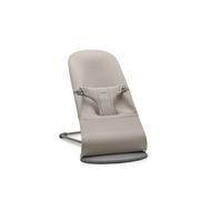 BabyBjörn Transat Bliss, Jersey 3D, Gris sable | Transat et chaise 2-en-1 réglable, de la naissance à 2 ans (3,5-13 kg), 3 positions, léger et transportable