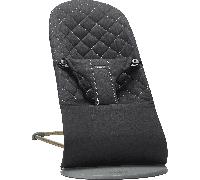BabyBjörn Transat Bliss - Noir / Tissé, matelassage Classique / Gris foncé