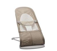 BabyBjörn Transat, Mesh, Gris-beige-Blanc,Une conception physiologique, Réglages ajustables, 3,5-13 kg, ab 53 cm, 0-2 ans, Balancement naturel, Poids plume