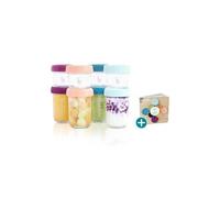 Babybols en verre - Multiset - Pots de conservation hermÃ tiques 4x100 ml + 4x220 ml