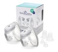 BabyBuddha Lot de 2 gobelets de collecte de tire-lait mains libres - Conteneurs réutilisables - Tire-lait discret, puissant - portables, légers et portables - Lot de 2 (22 à 24 mm)