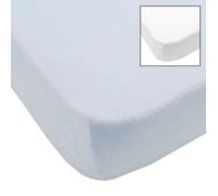 BABYCALIN 2 Draps Housse Bébé Blanc Ciel 70 x 140 cm - Jersey - 130gr/m²