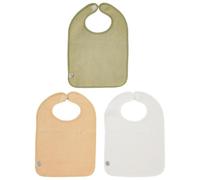Babycalin - 3 bavoirs bébé 25x36 cm nid d'abeille - Bavoir 6 mois à Scratch - Les Colorés