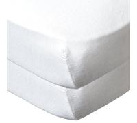 Babycalin Draps housse Lot de 2 60 x 120 cm coton bio certifié OEKO-TEX blanc