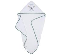 Babycalin - Cape de bain bébé Naissance 75x75 cm Mickey Good Morning Disney Baby - Sortie de bain bébé en Coton capuche brodée - Cape de bain Douce et Absorbante - Serviette de bain bébé résistante