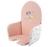 Babycalin - Coussin chaise haute bébé Universel 28x38 cm Minnie Good Morning Disney Baby - Coussin chaise haute Imperméable en PVC - Coussin pour chaise bébé Réversible et confortable