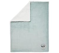 Babycalin - Couverture bébé Naissance 75x100 cm Mickey Good Morning Disney Baby - Couverture bébé naissance ultra douce en flanelle brodée doublée sherpa - Couverture bébé chaude et moelleuse