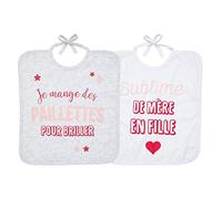 babyCalin Lot de 2 Bavoirs