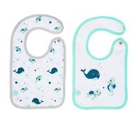 2 bavoirs en coton bio MULTICOLORE BabyCalin