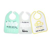 babyCalin Lot de 3 Bavoirs 1Er Âge